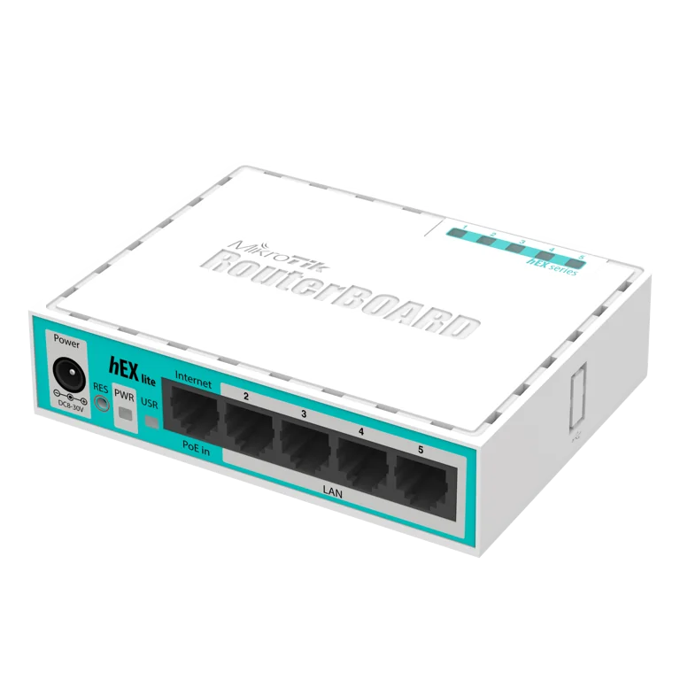 MikroTik hEX lite compact Ethernet router